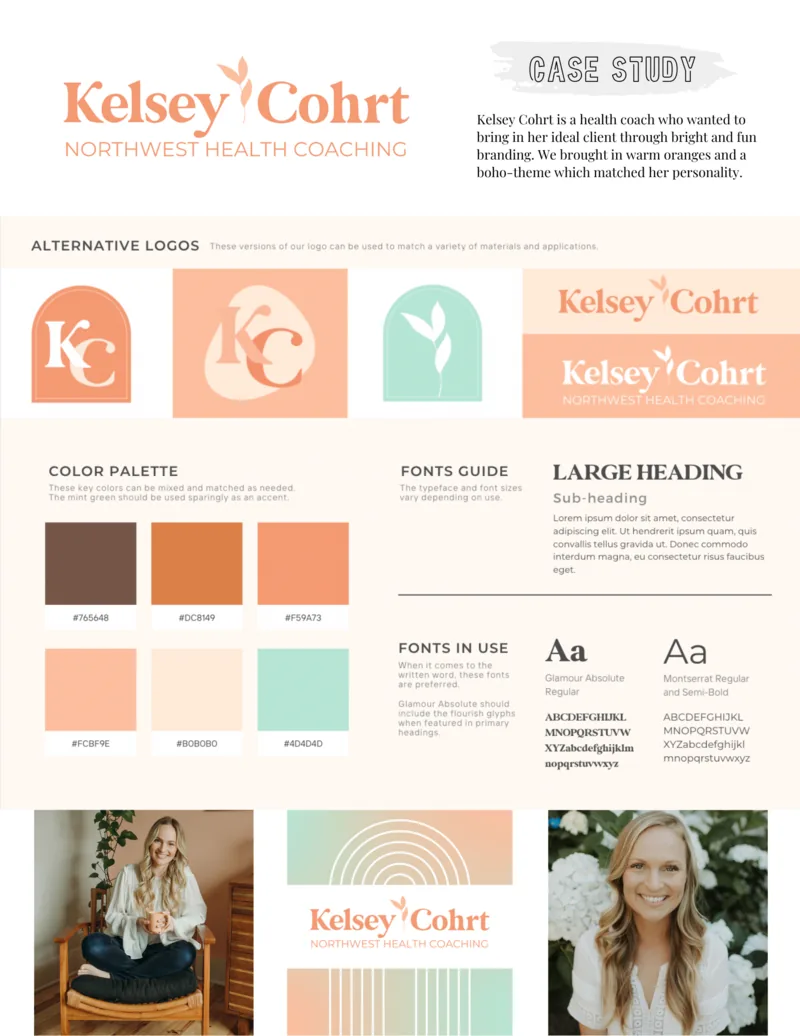 Brand and web design sample